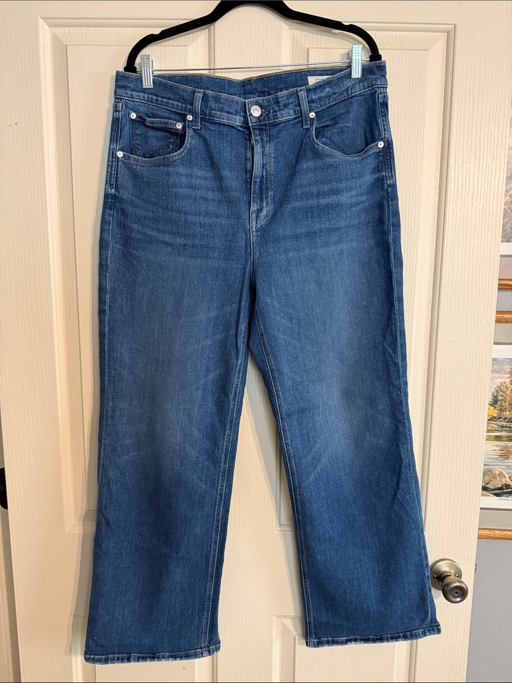 AYR Blue Denim Wide-Leg Jeans